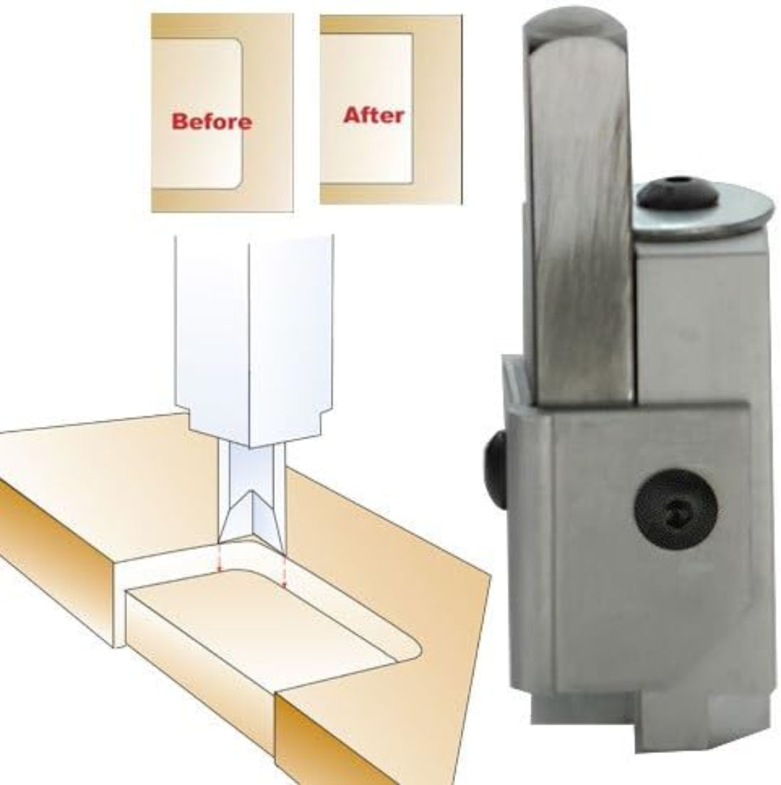8508 corner chisel handle and full tool view