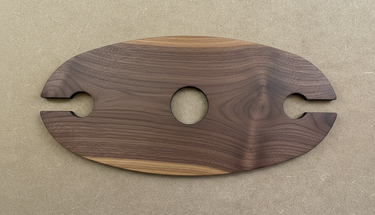 Wine Glass Holder Template in Walnut