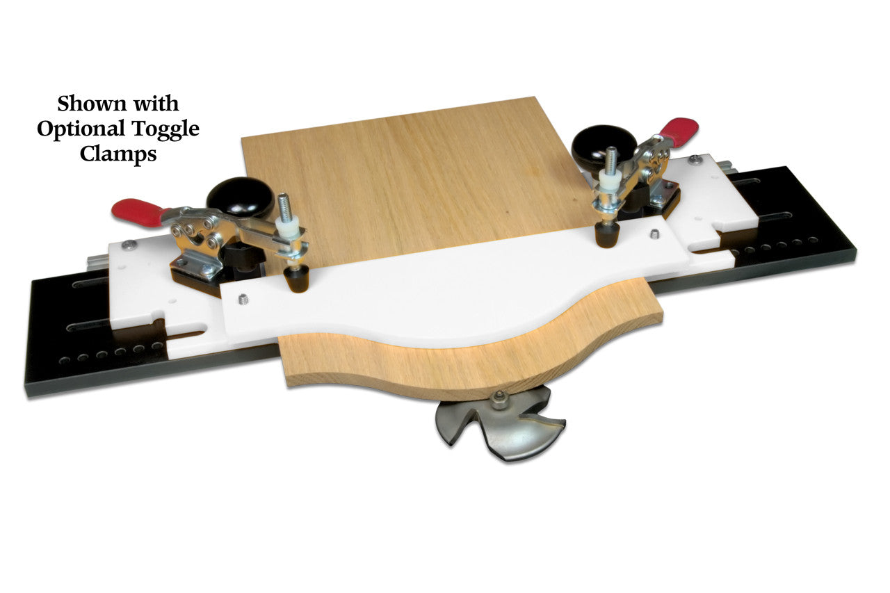 Woodhaven 5435 Frame and Panel Master converted for rail profile routing on router table