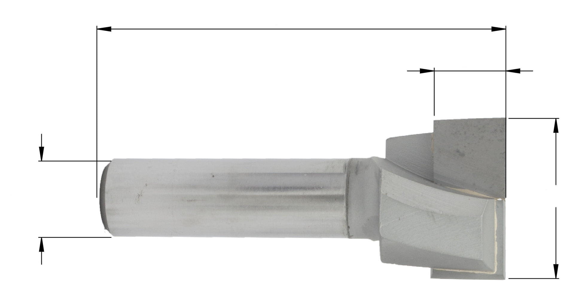 Side view of router bit