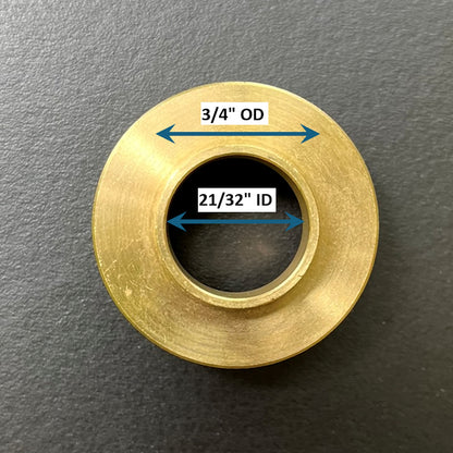 Router bushing with dimensions