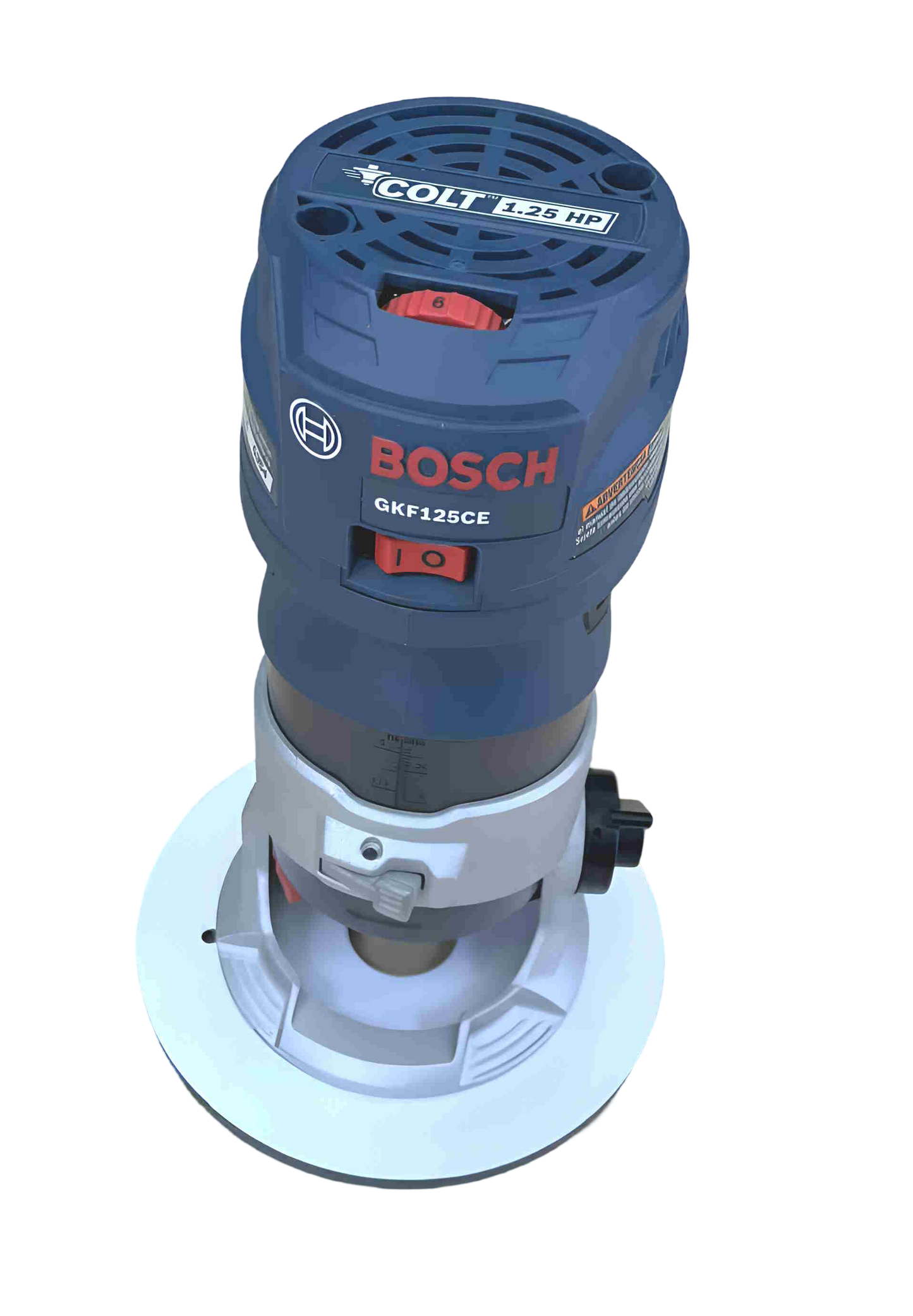 Circle Base Plate w/ Bushing Hole for Compact Routers