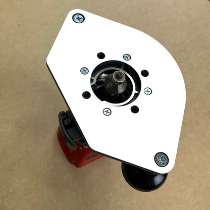 view of router base plate with large hole