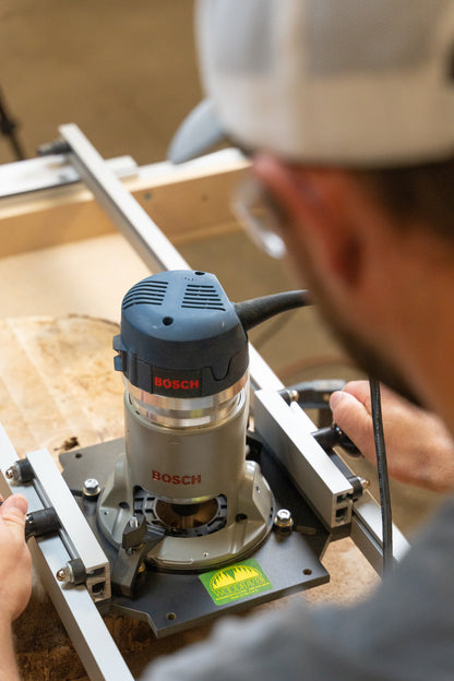 Double Track Planing Sled for Full Size Routers - Select Maximum Working Width