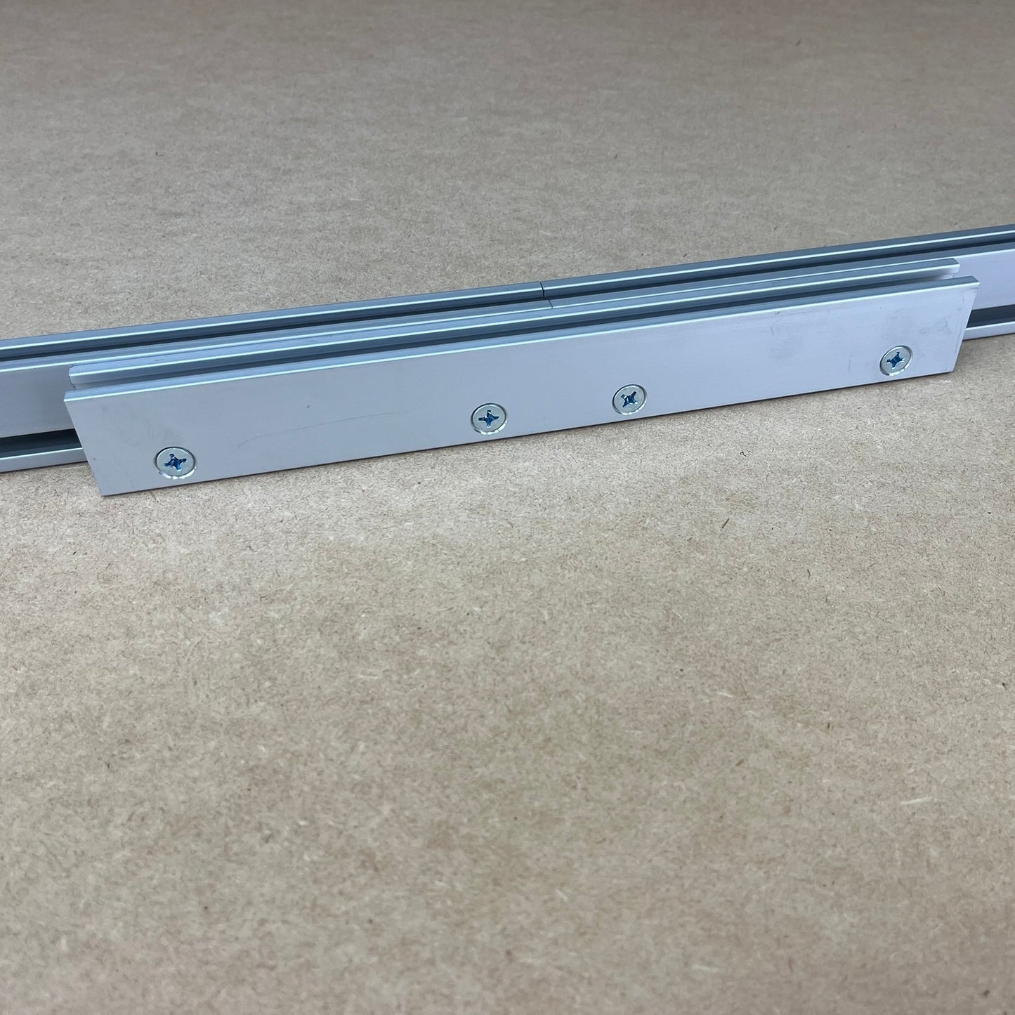 Woodhaven 3210 double track rail kit connector for joining two sections of double track end to end