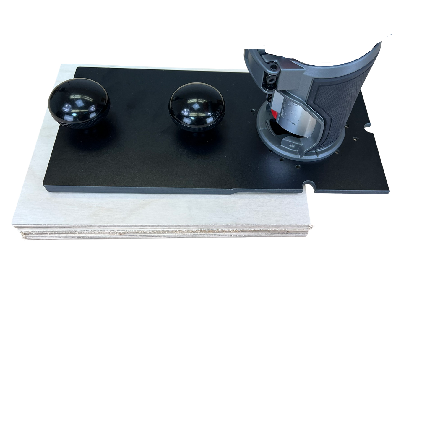 Flush Trim Baseplate for Compact Routers