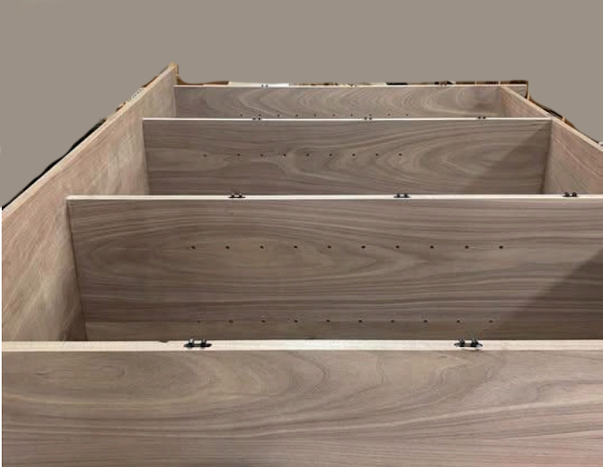 Snap Lock Tenon male and female connectors installed in panel
