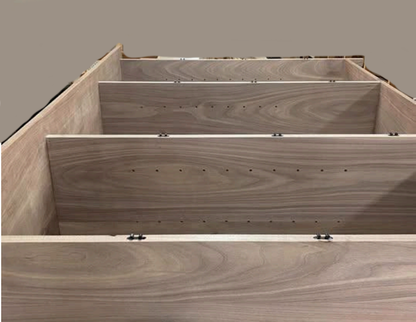 Snap Lock Tenon male and female connectors installed in panel