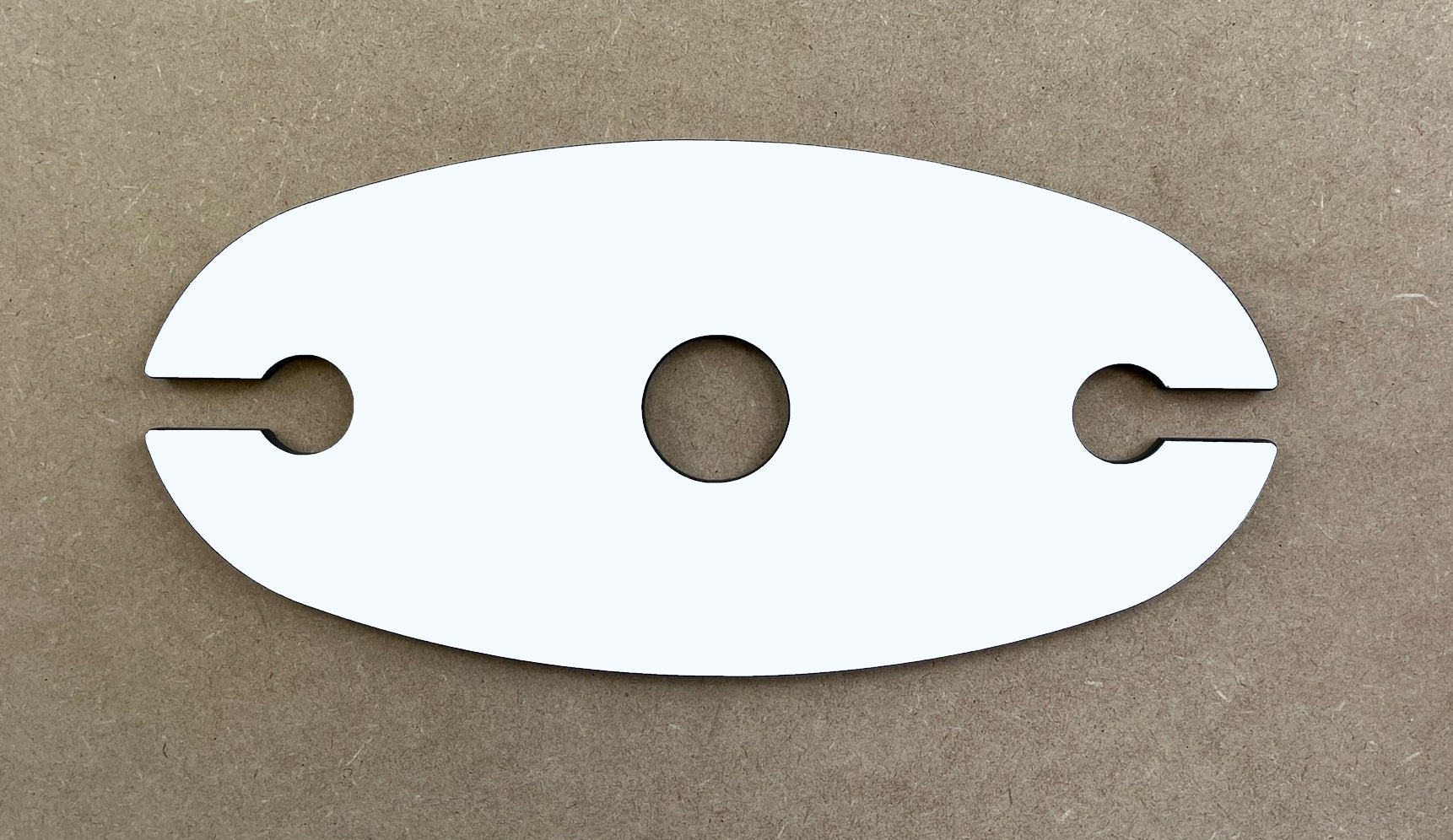 Phenolic template for creating wooden wine glass holder