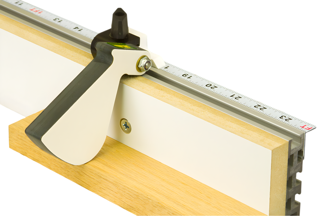 Flip stop on top of workpiece