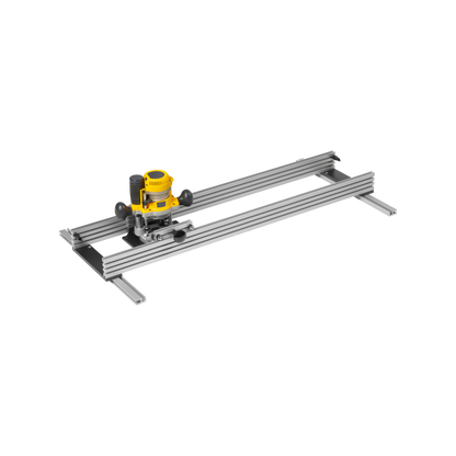 DeWalt router on a planing sled
