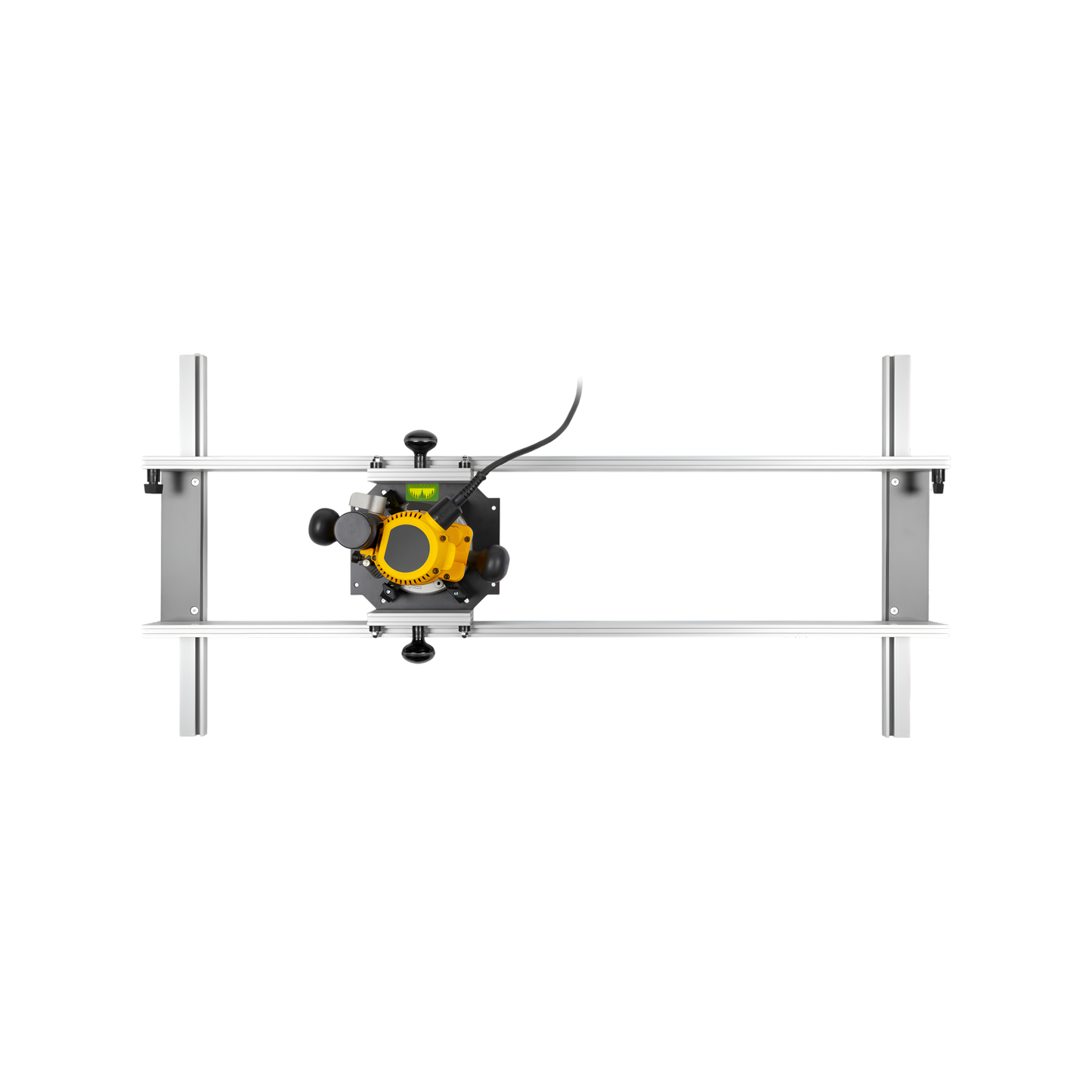 Top view of planing sled
