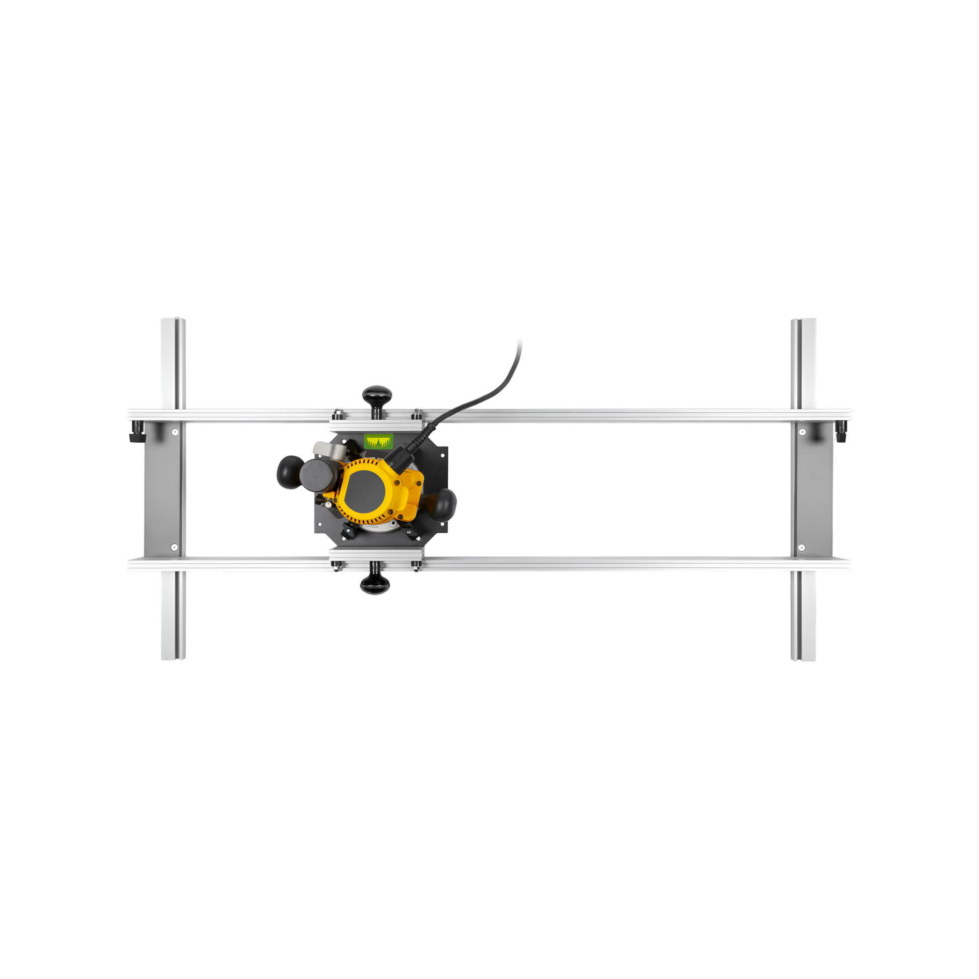 Top view of planing sled