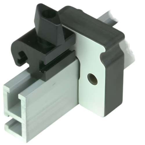 Woodhaven 4514 1-1/2 inch Straight Flip Stop for Double Track with adjustable phenolic arm