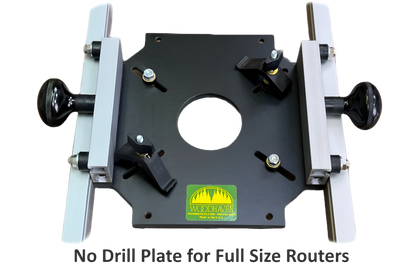 Double Track Planing Sled for Full Size Routers - Select Maximum Working Width