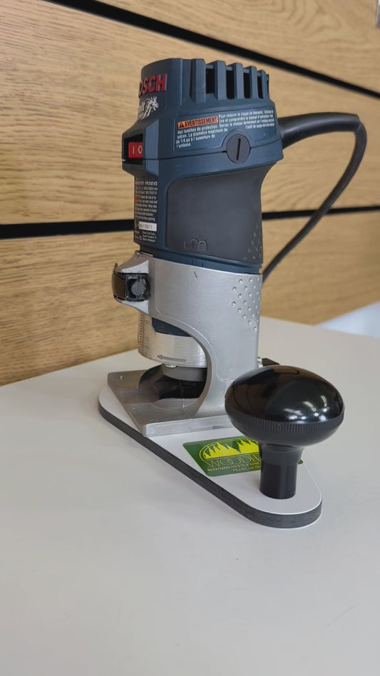 Offset Router Base Plate for Compact Routers