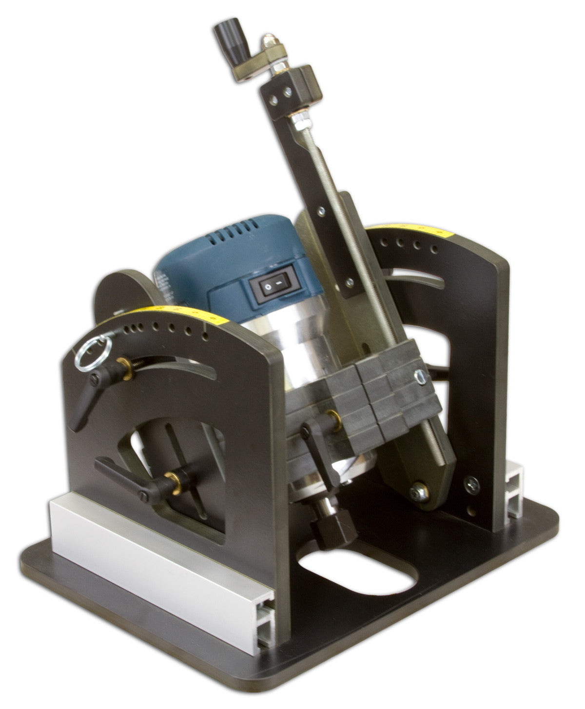 Woodhaven 1470 Angle-Ease for 3-1/2 inch motors - angle adjustment detail