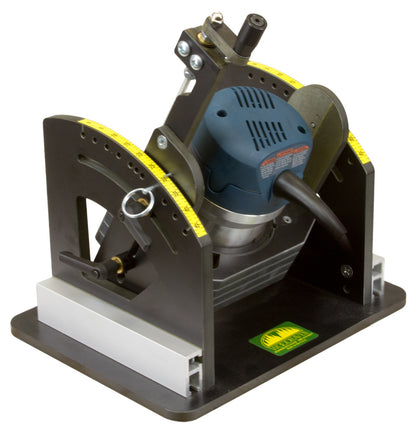 Woodhaven 1470 Angle-Ease for 3-1/2 inch motors - in use on router table