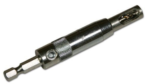 A silver-colored 13/64" self-centering high-speed steel drill with a 1/4" hex shank.