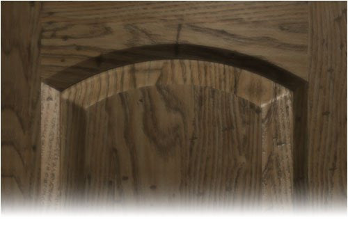 Wood cabinet door with arched top