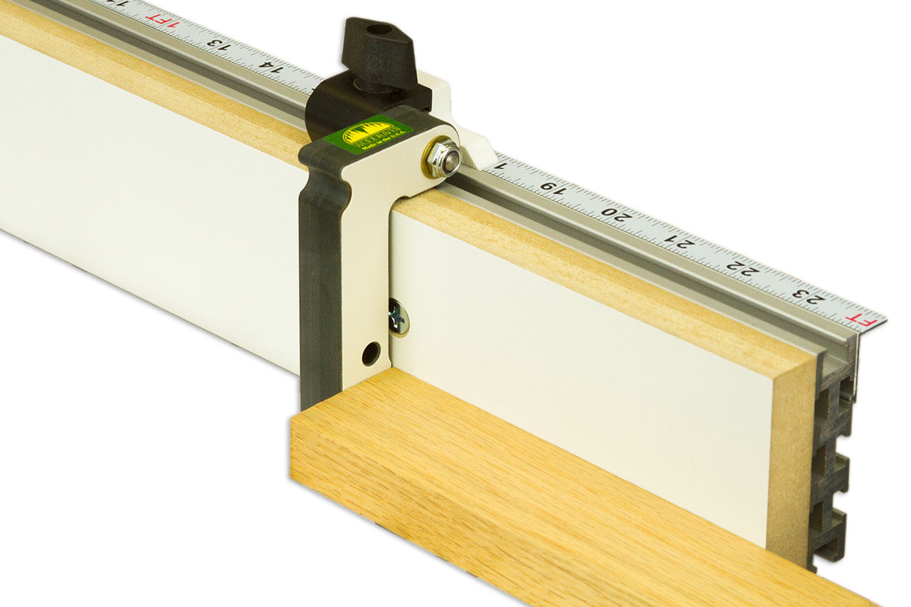 Woodhaven flip stop with optional ruler bar