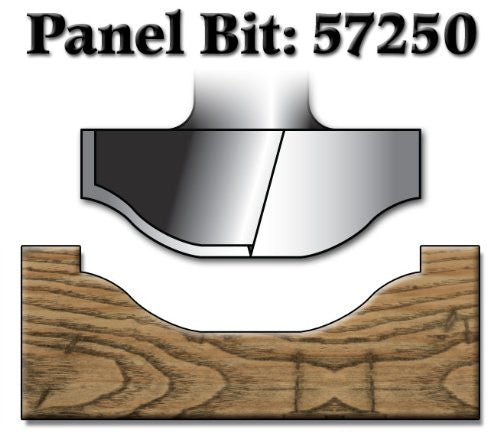 Whiteside 57250 Ogee Panel Router Bit for raised panel cabinet doors