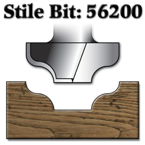 Whiteside 56200 Traditional Panel Router Bit for raised panel cabinet doors