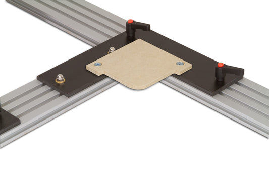 Outside radius template on a MDF frame jig