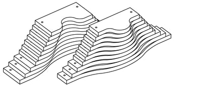 line art of twenty cabinet door templates